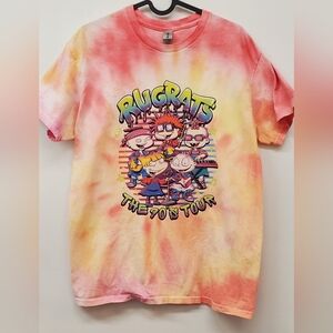 Rugrats 90’s Tie Dye Short Sleeve Shirt M Custom